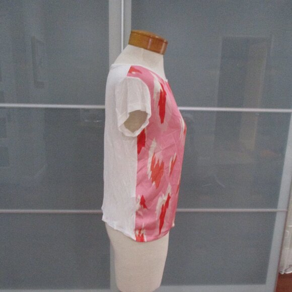 Tucci Mixed Media Short Sleeve Tee - Picture 5 of 6